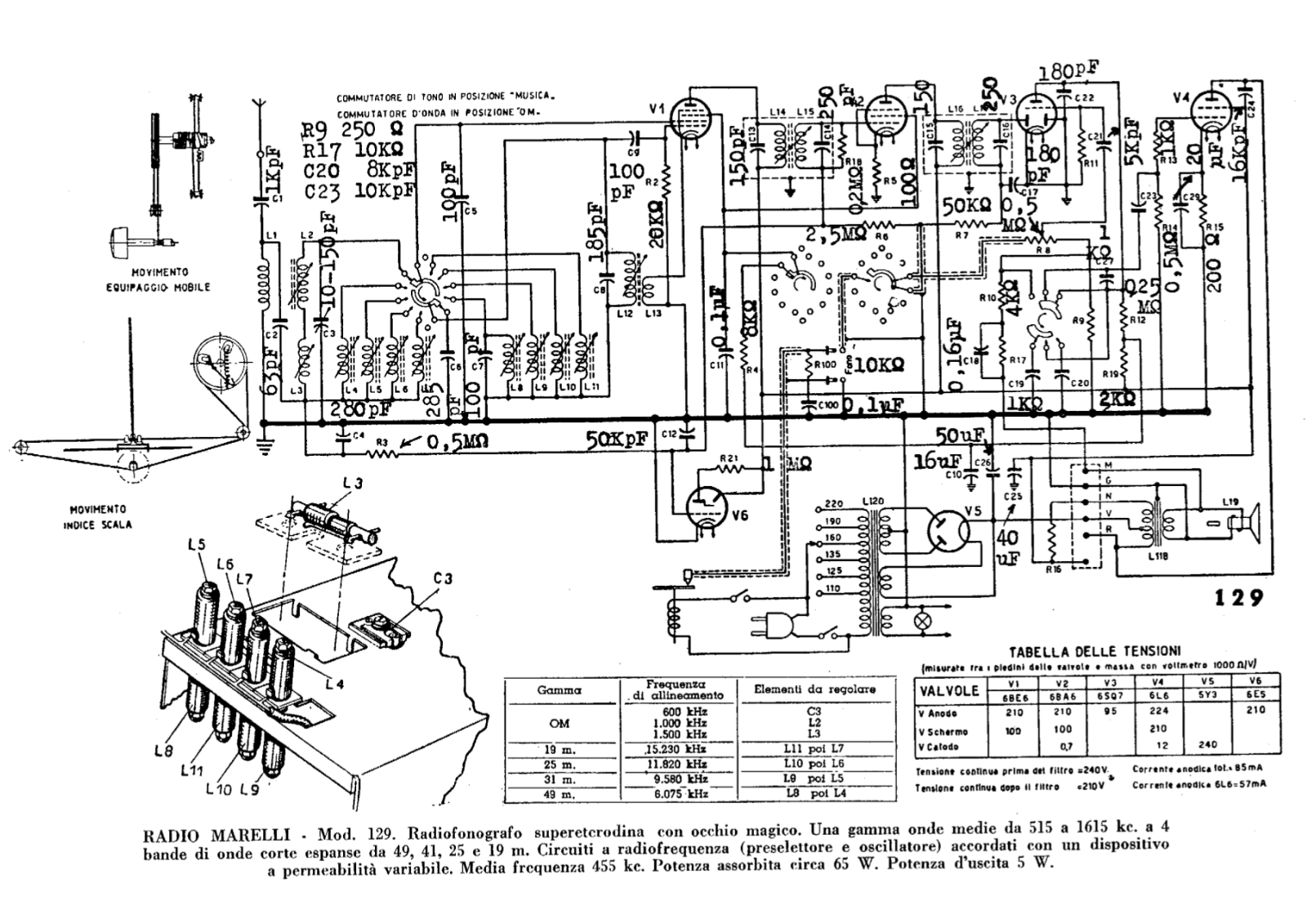 Radiomarelli 129 schematic - ManualMachine.com