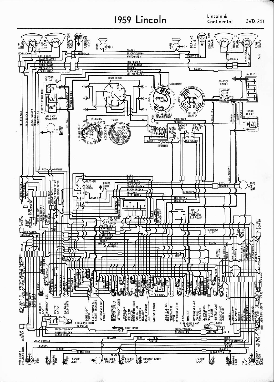 lincoln 1959 continental schematic