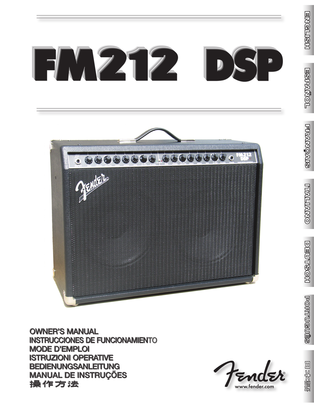 Fender FM 212 DSP User Manual