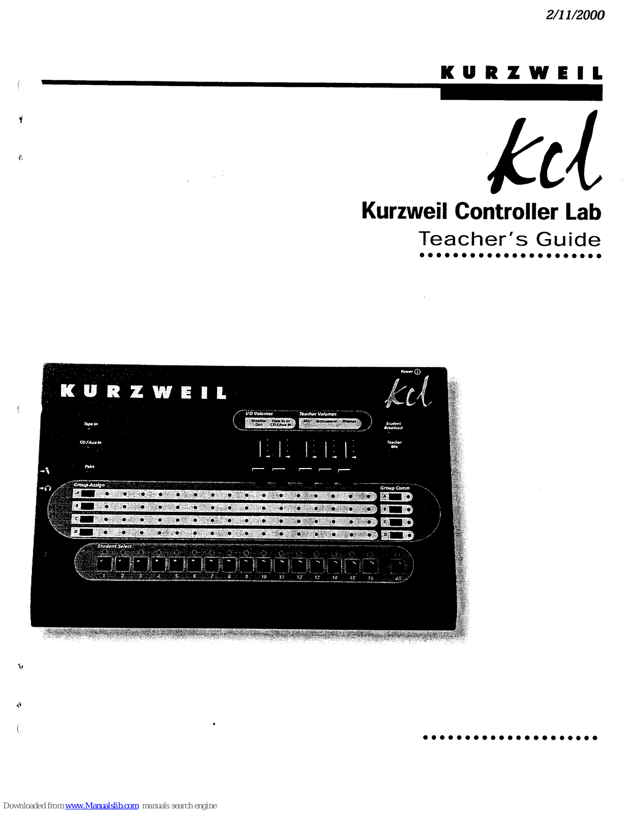 Kurzweil KCL User Manual