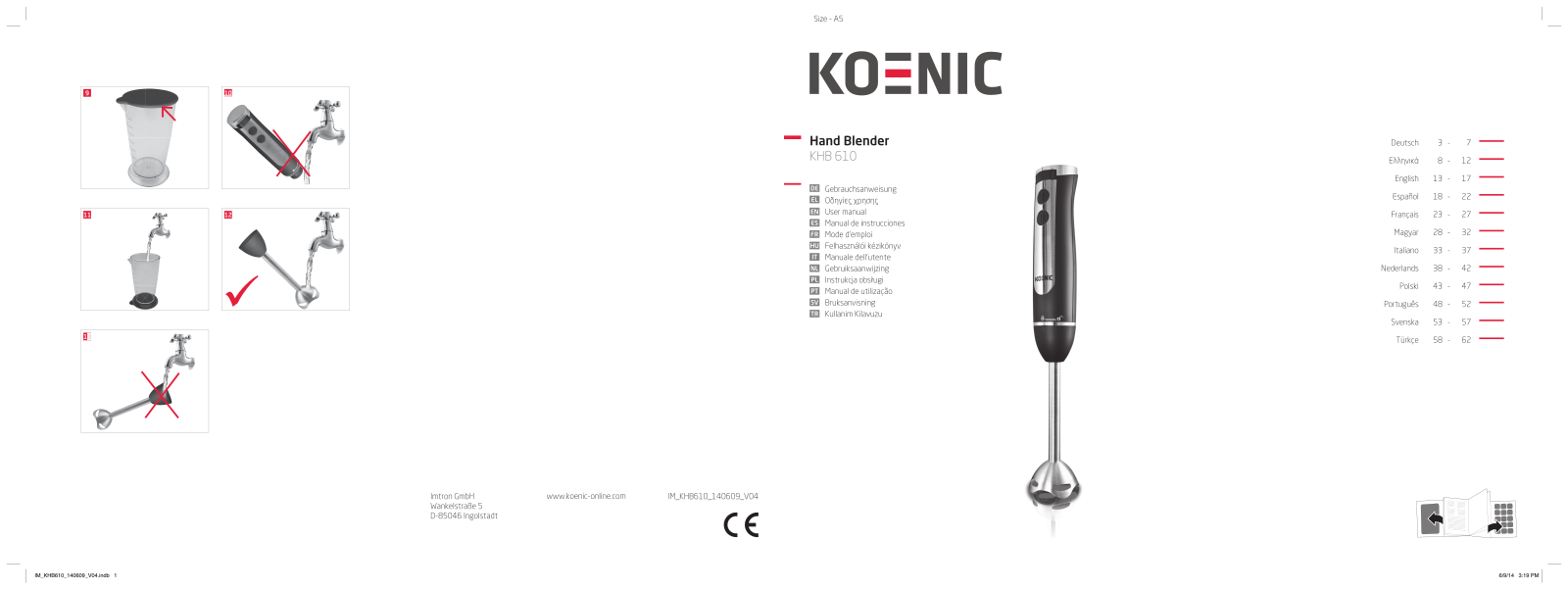 Koenic KHB 610 User Manual