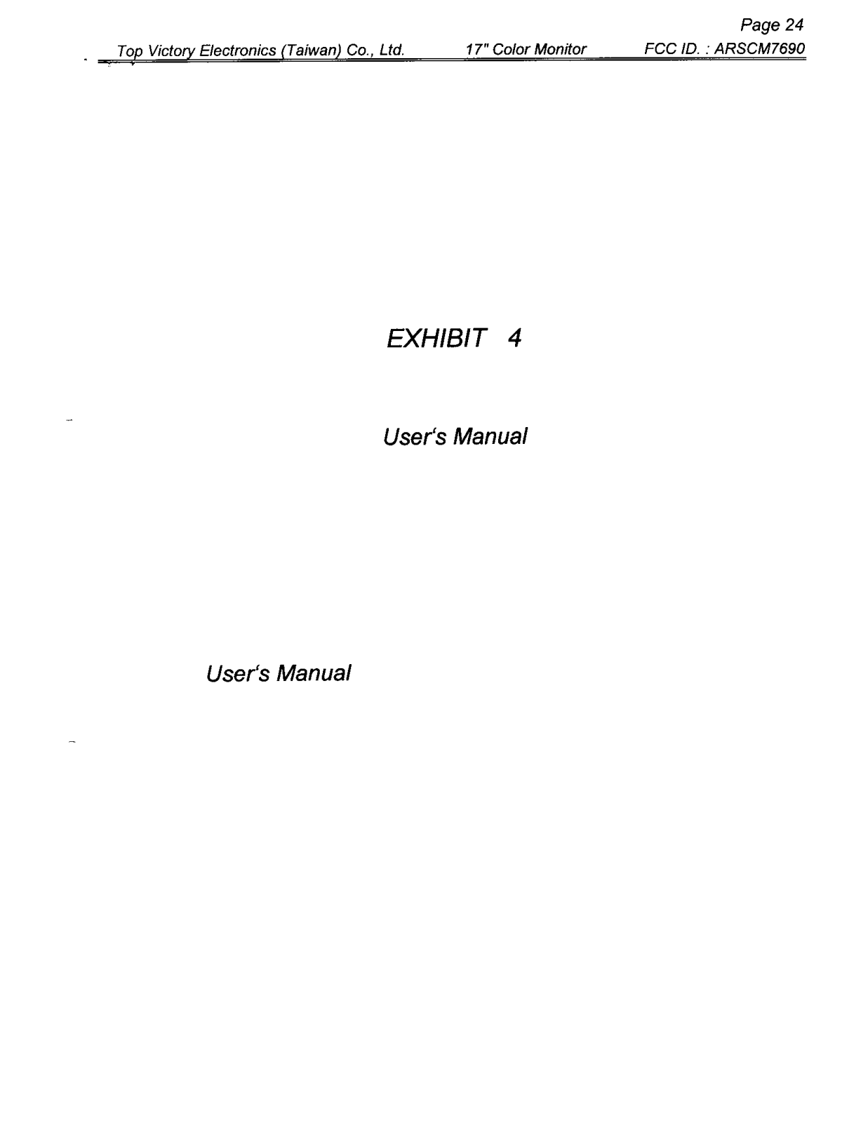 Top Victory Electronics CM7690 User Manual - ManualMachine.com