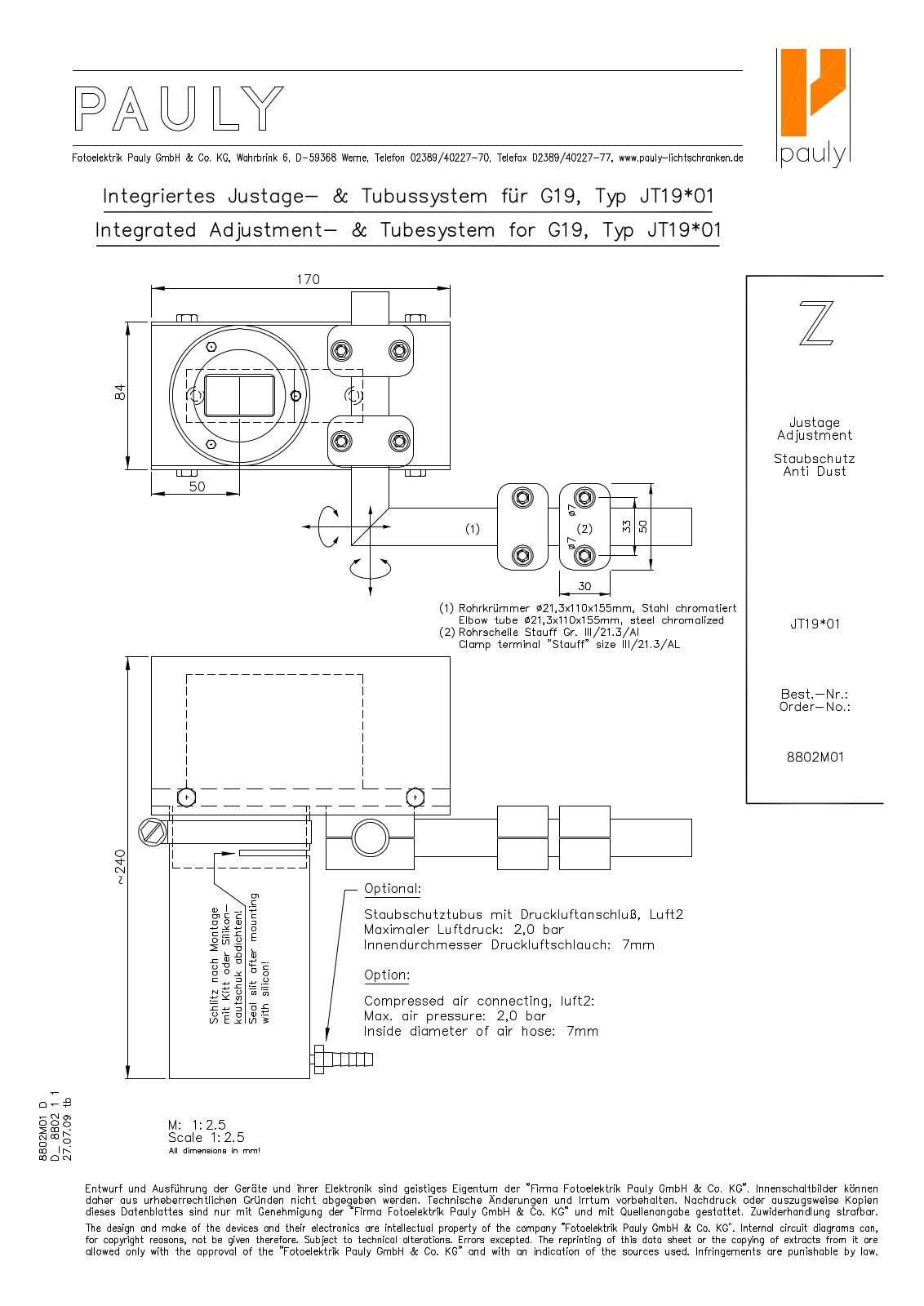 Pauly JT 19-01 technology data