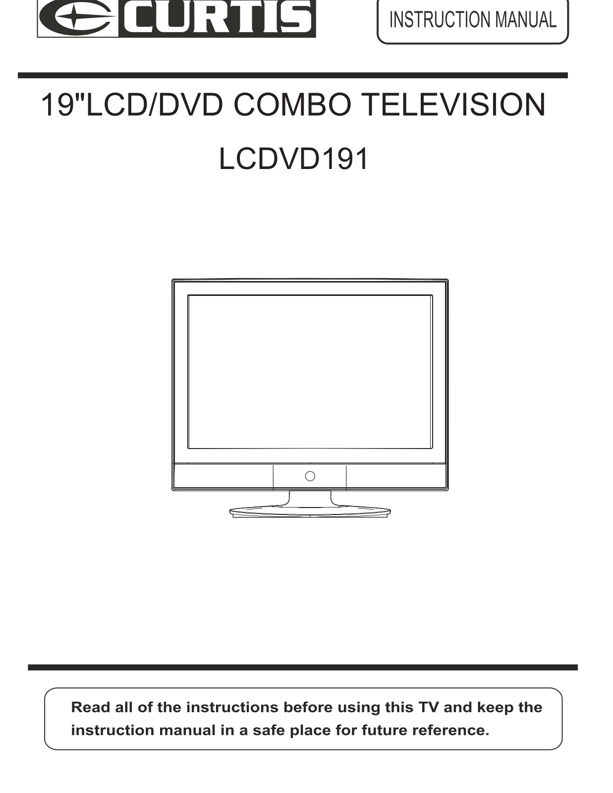 Curtis LCDVD191 User Manual