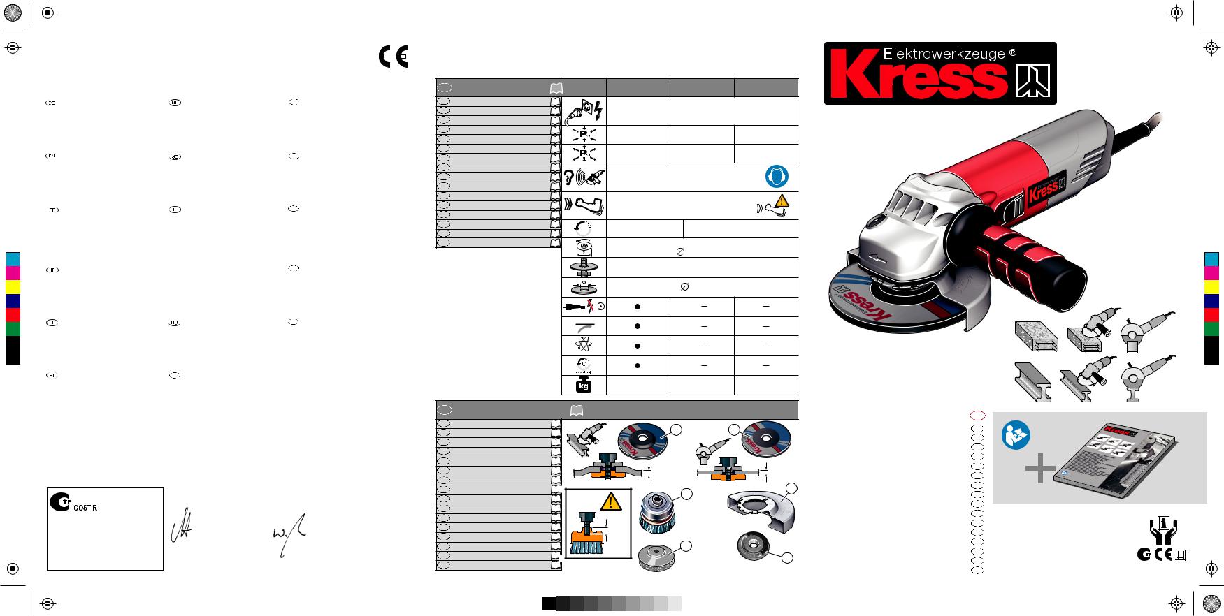 Kress 1400 WSXE 125 Operating Instructions