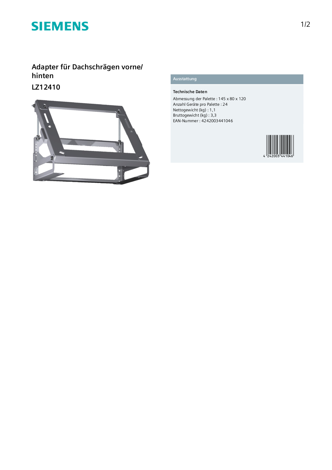 Siemens LZ12410 User Manual