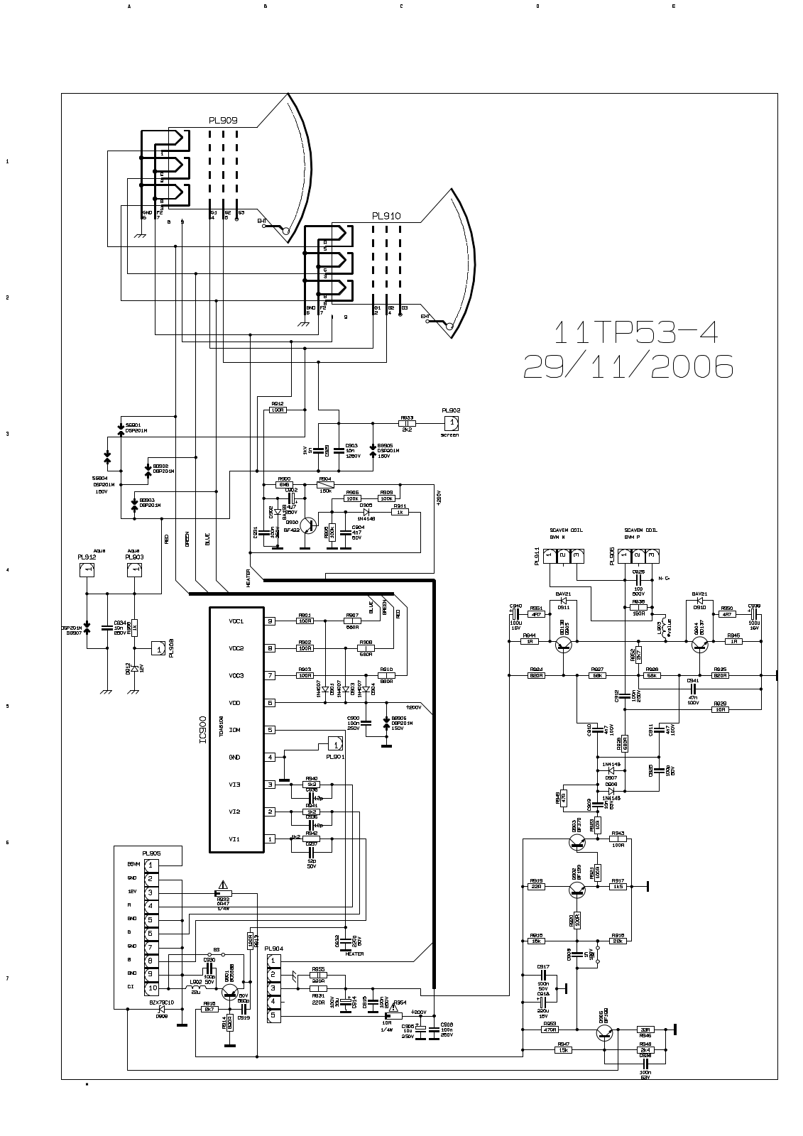 Vestel 11TP53-4 schematic