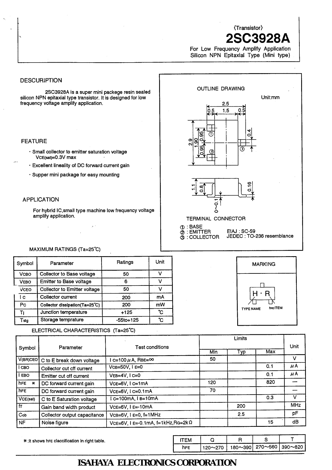 Datasheet 2sc3928 Datasheet - ManualMachine.com
