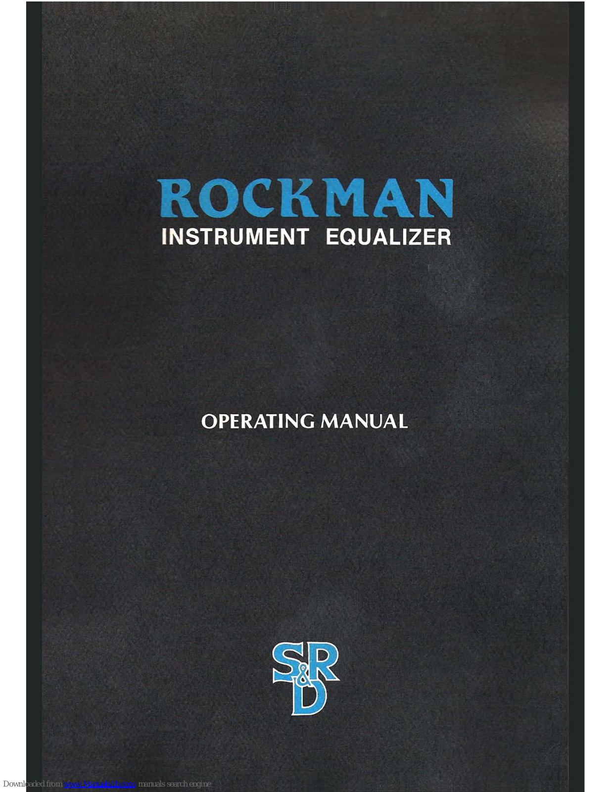 ROCKMAN Instrument Equalizer Operating Manual - ManualMachine.com