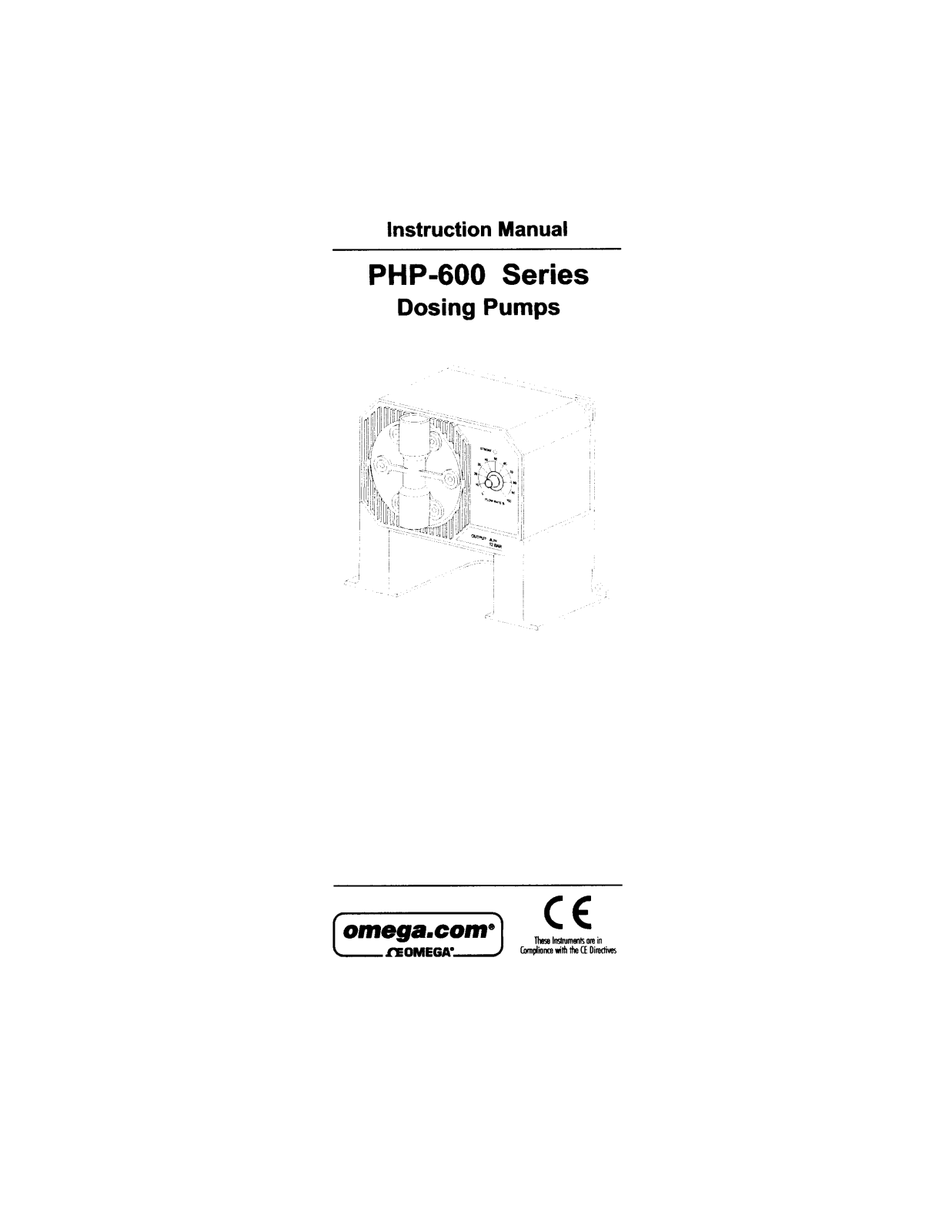 Omega Products PHP-601 Installation  Manual