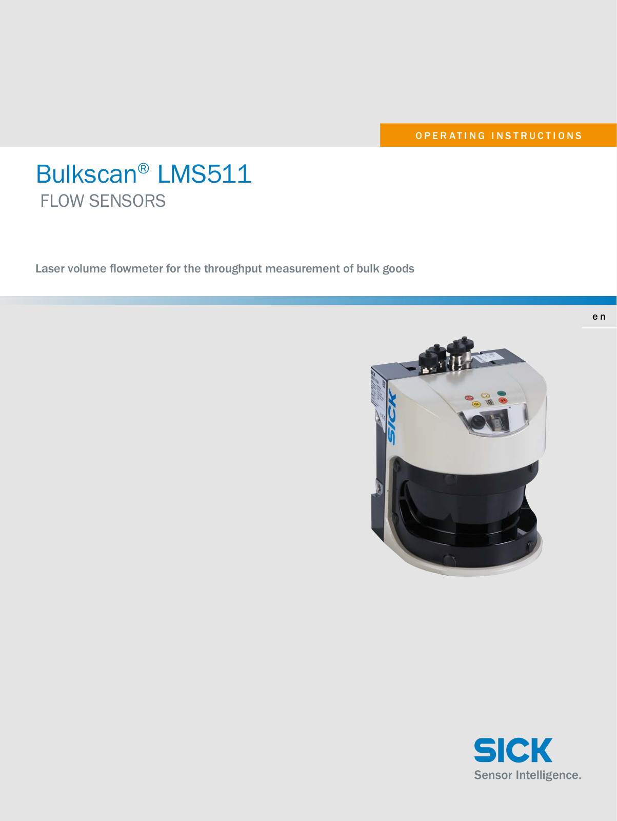 SICK Bulkscan LMS511 Operating Instructions Manual