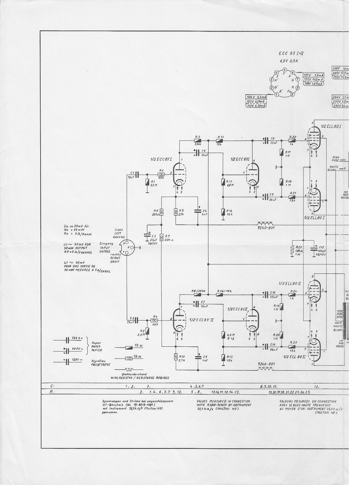 Grundig MV-4-NF-1 Schematic