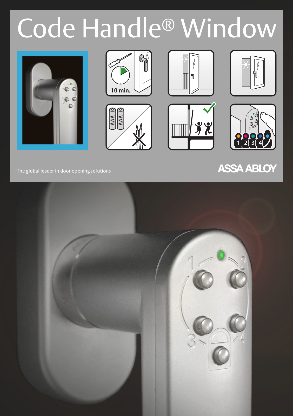 Assa Abloy Code Handle Window Fitting Instructions Manual - ManualMachine.com