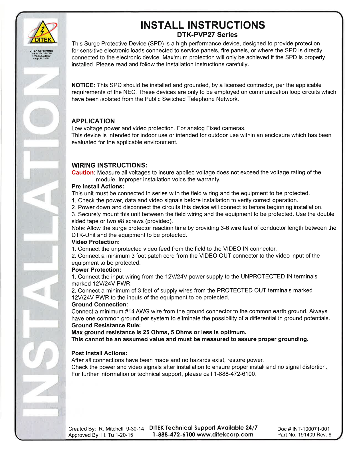 Ditek DTK-PVP27C User Manual