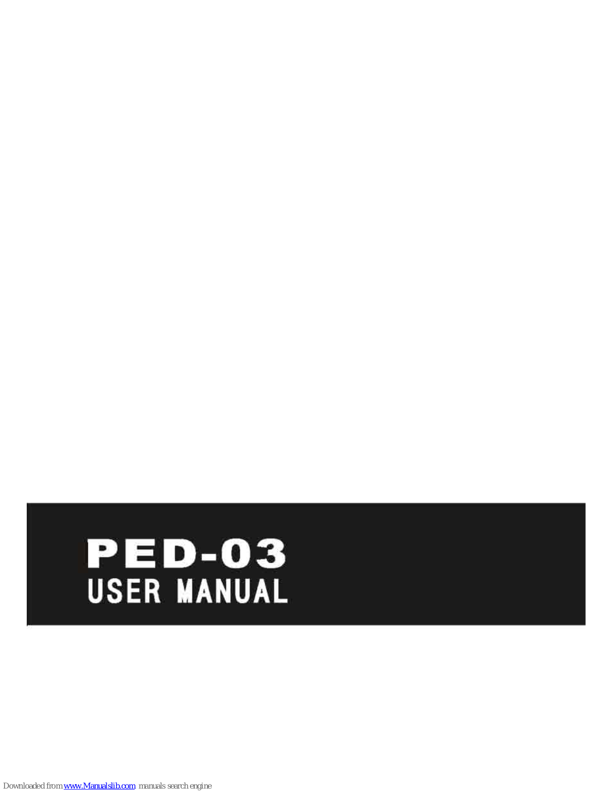 Pyle PED03 User Manual - ManualMachine.com