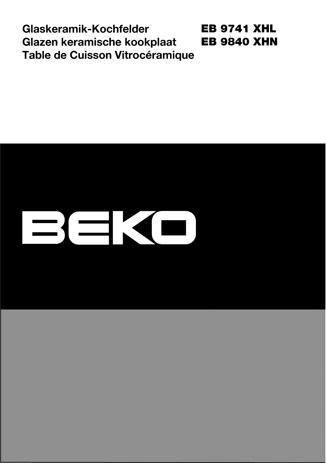 Beko EB 9741 XHL User Manual