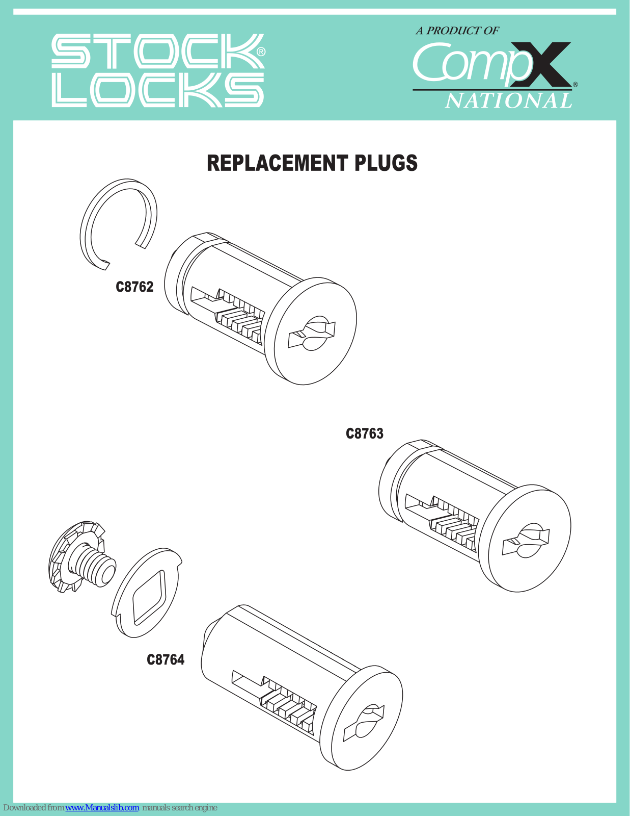 Stock Loks C8762, 3, 4, C8763, C8764 Instruction Sheet - ManualMachine.com
