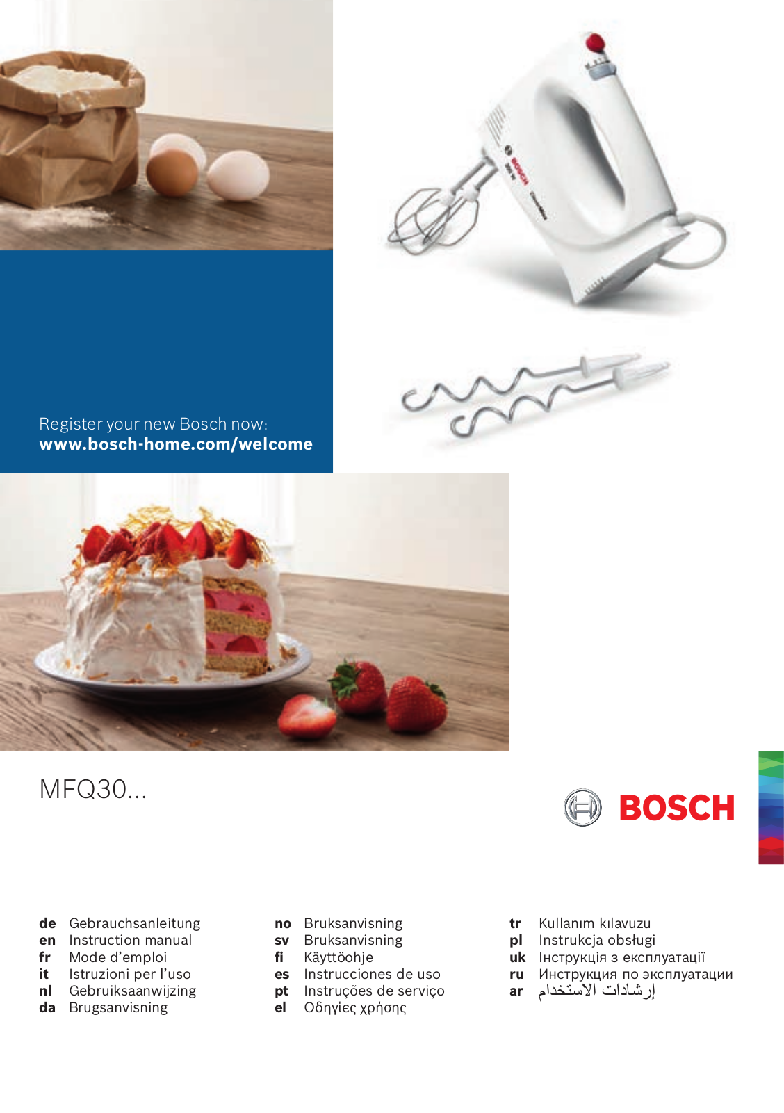 Bosch MFQ3010, MFQ3030 Instruction manual