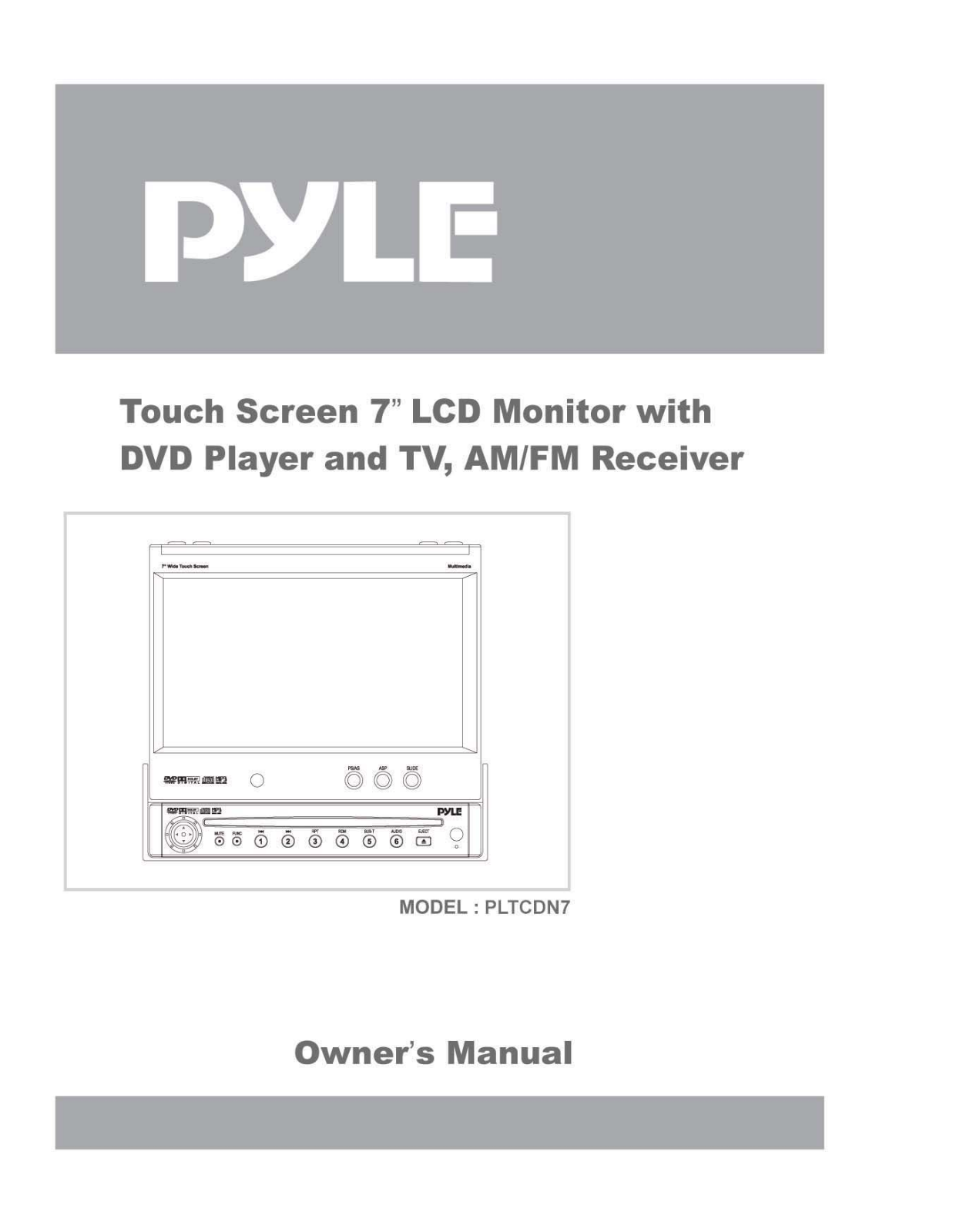 Pyle PLTCDN-7 Owners manual