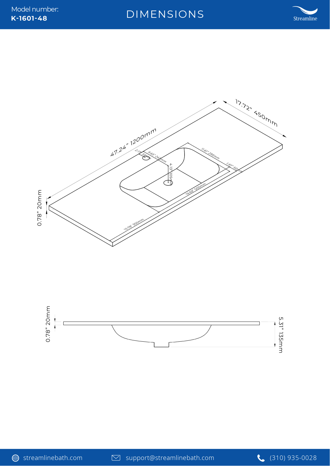 Streamline Bath SLBH7688 Specifications - ManualMachine.com