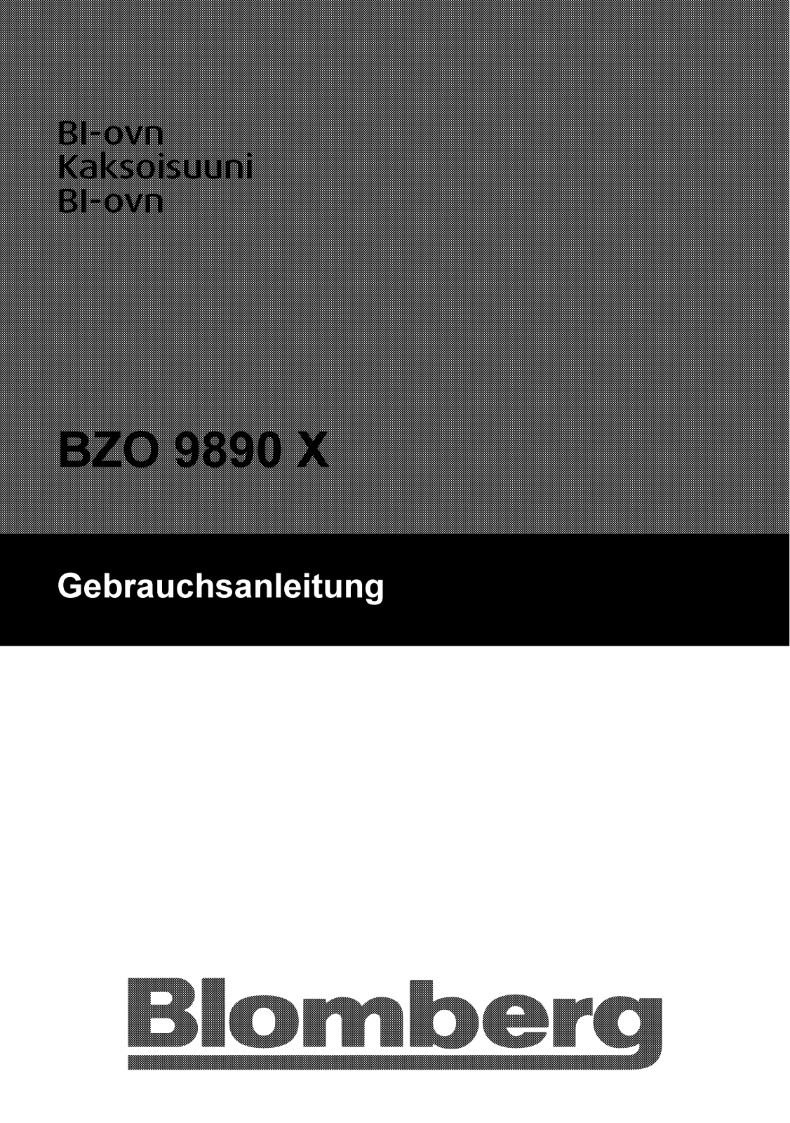 Blomberg BZO 9890 X User Manual