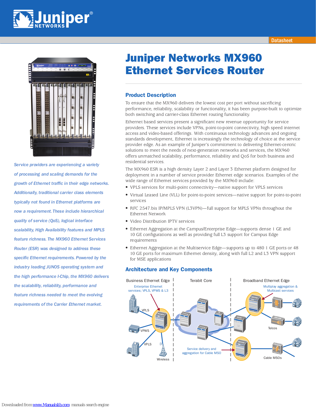 Juniper MX960 Datasheet