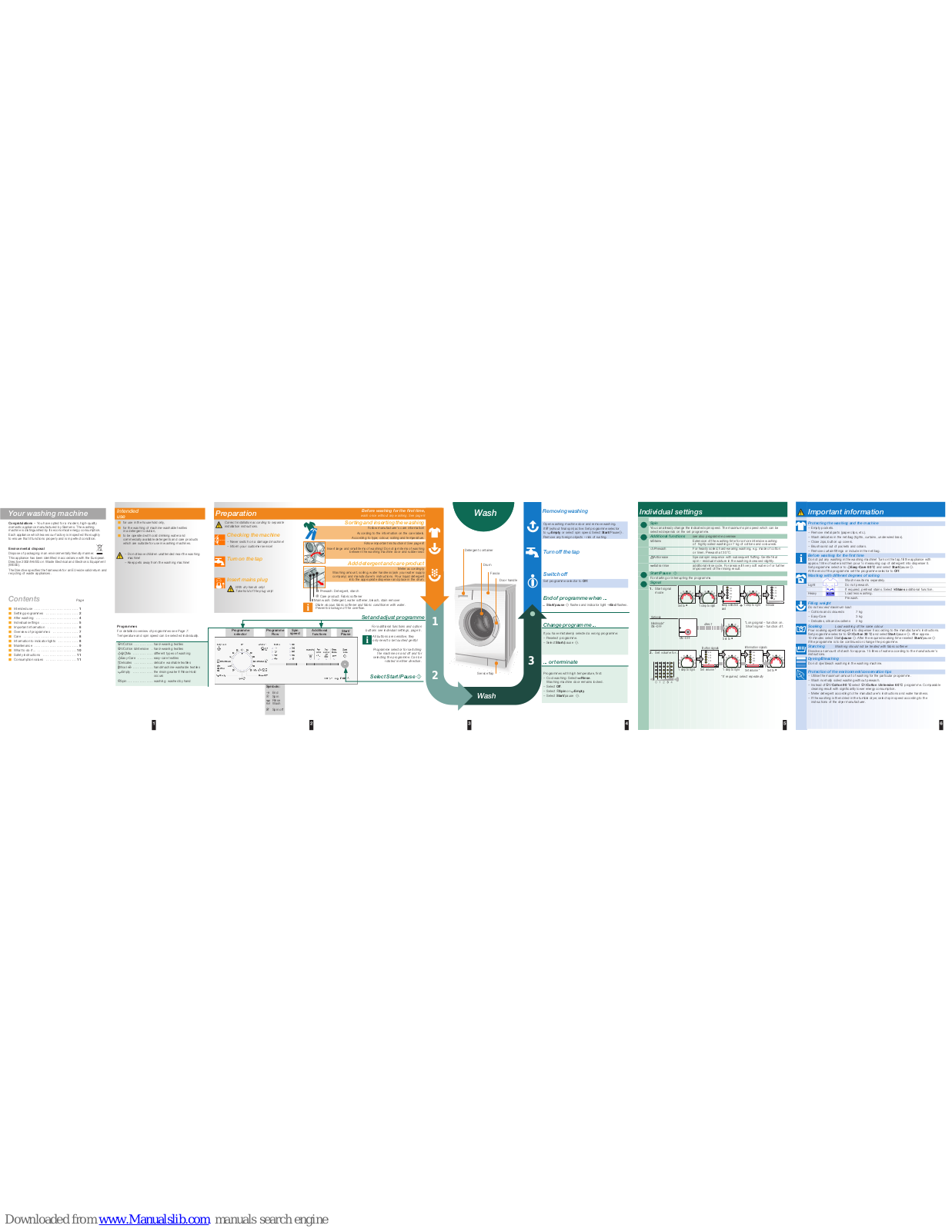 Siemens WM08E161ME Operating Instructions Manual