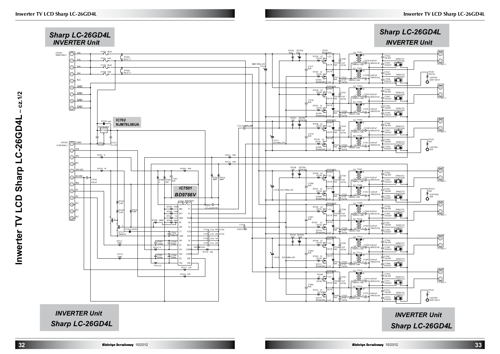 Sharp LC-26GD4L Schematic