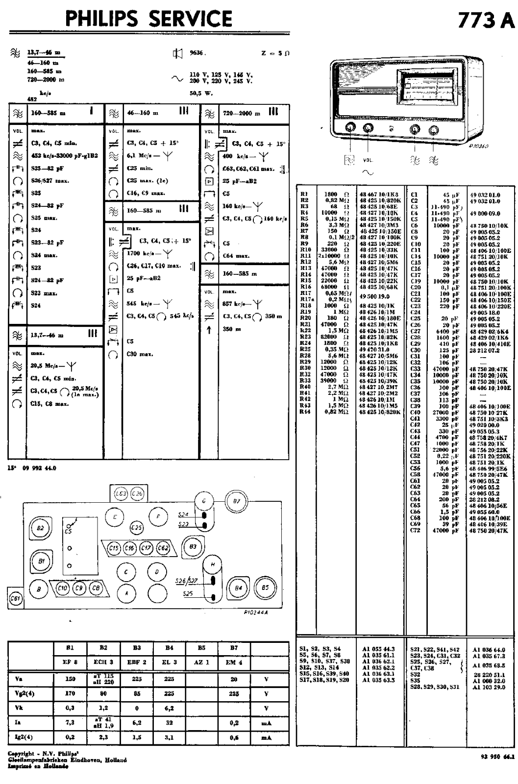 Philips 773-A Service Manual