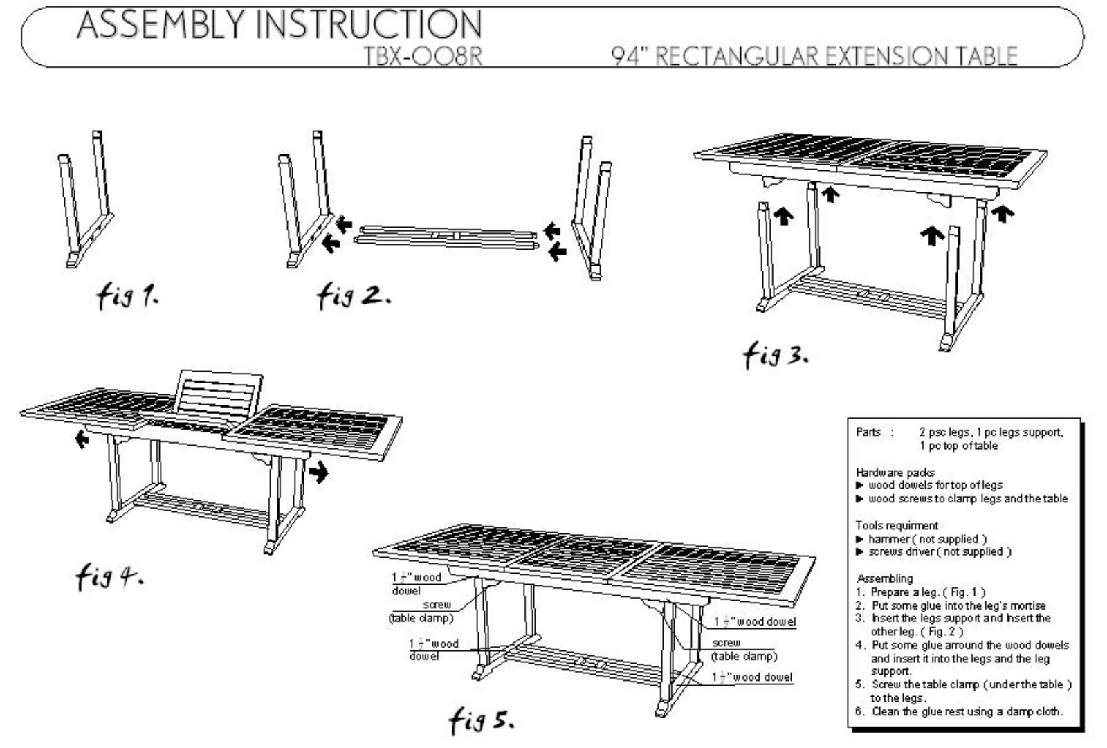 Anderson TBX008R Assembly Guide