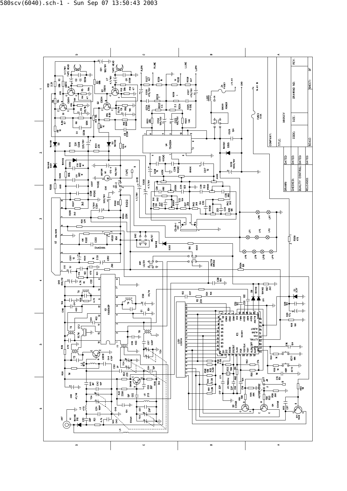 Vitek VT-3615 Schematic