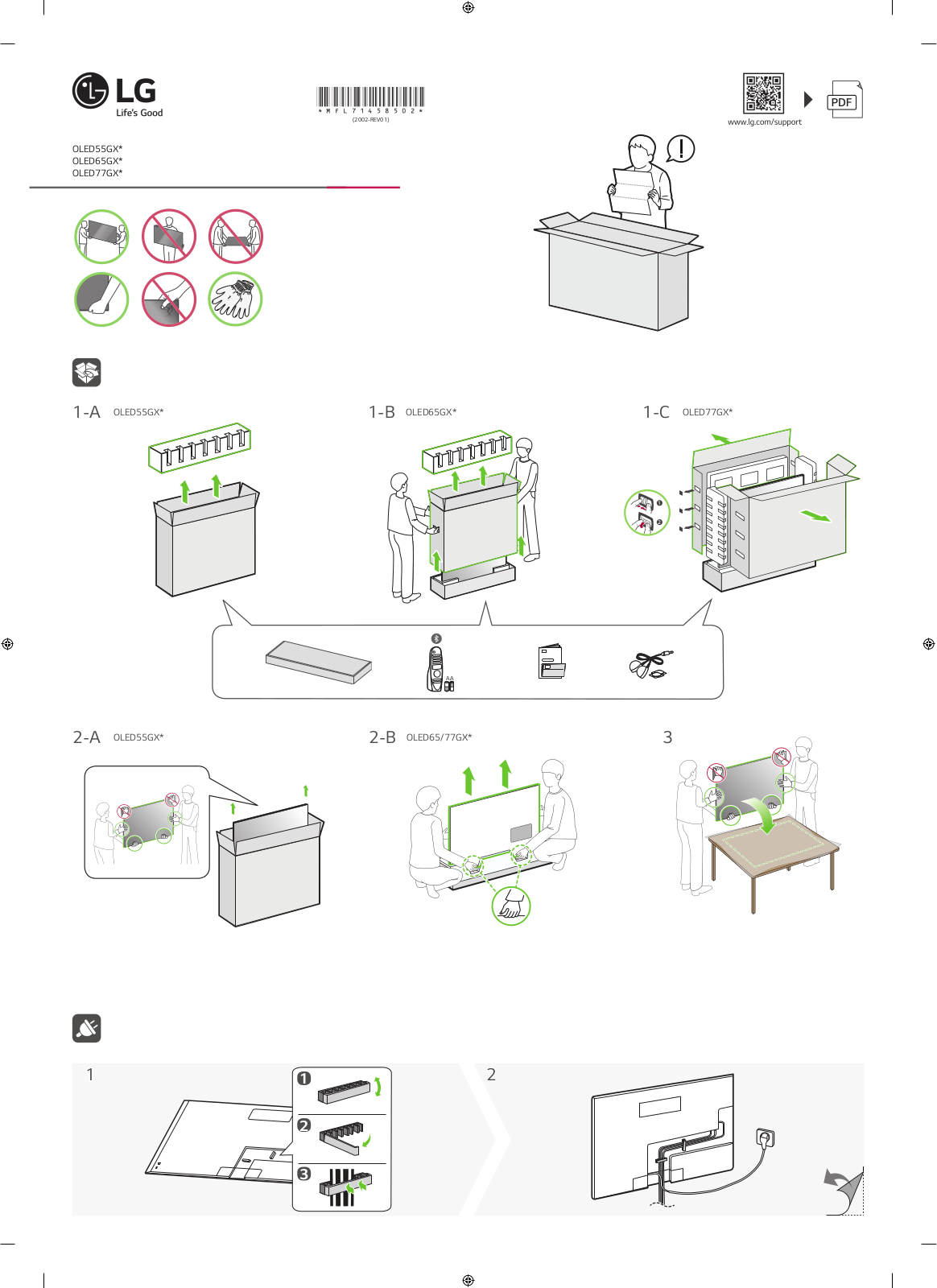 LG OLED77GX User Manual