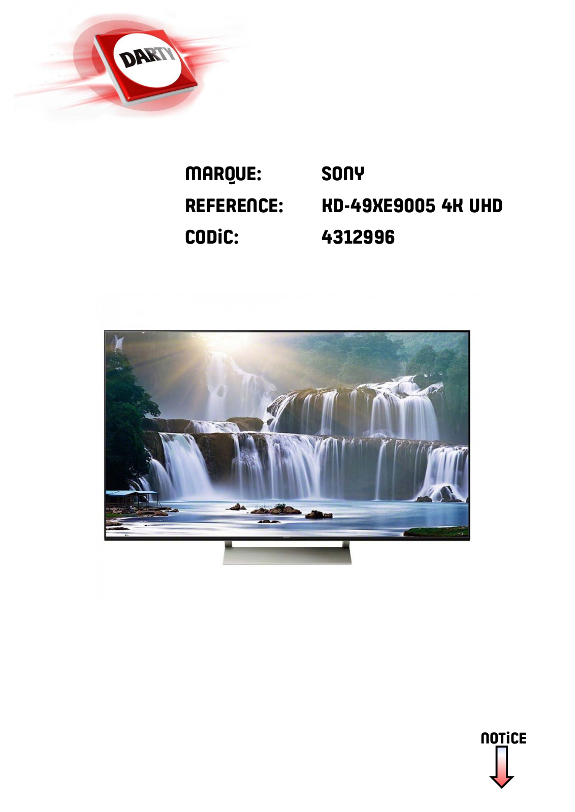 SONY KD49XE9005 User Manual