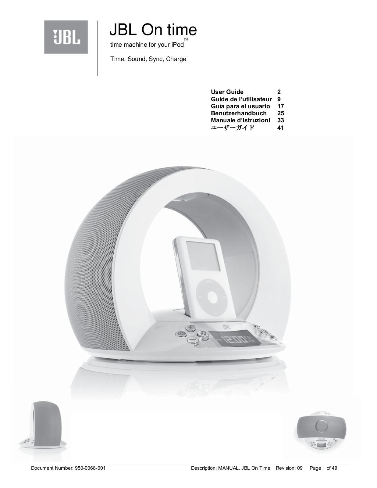 Jbl ON Time User Manual