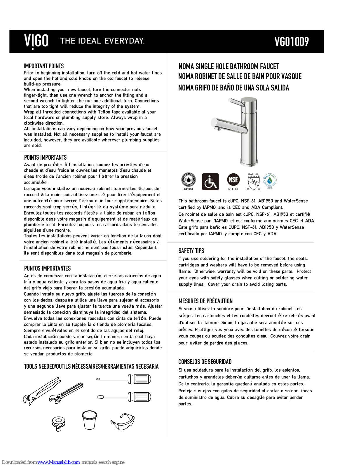 VIGO VGO1009 User Manual