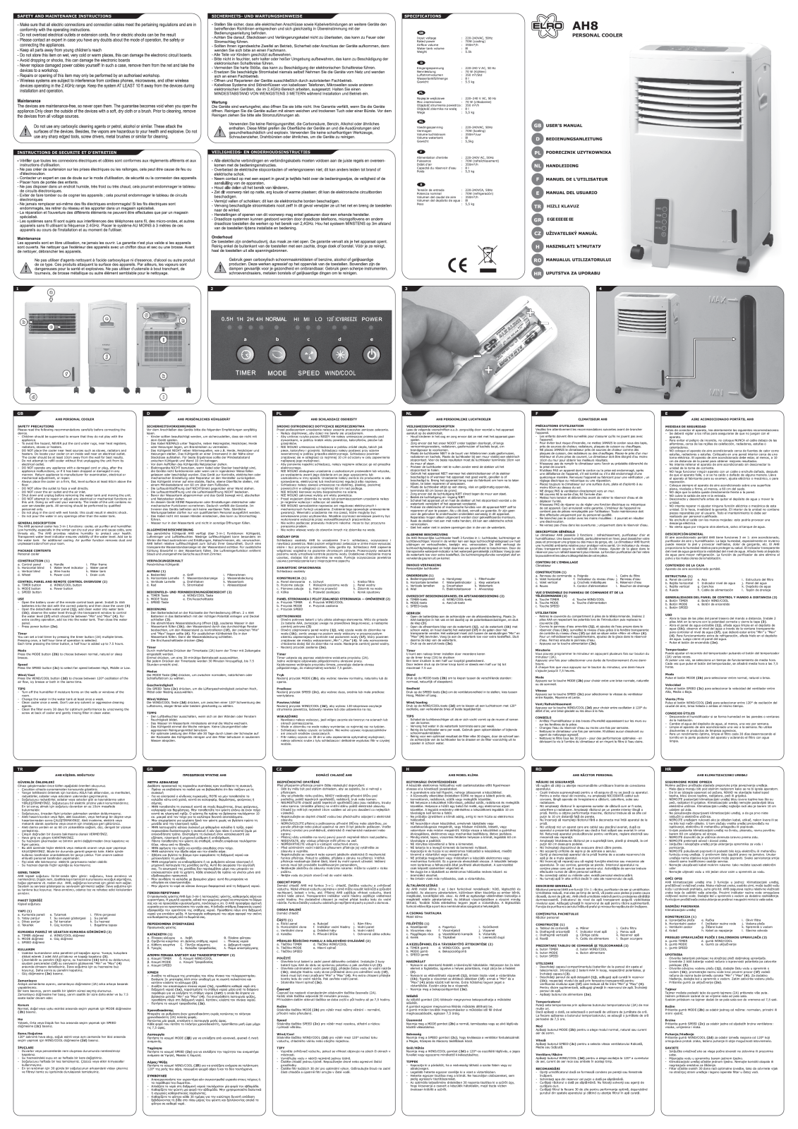 Elro AH8 User Manual