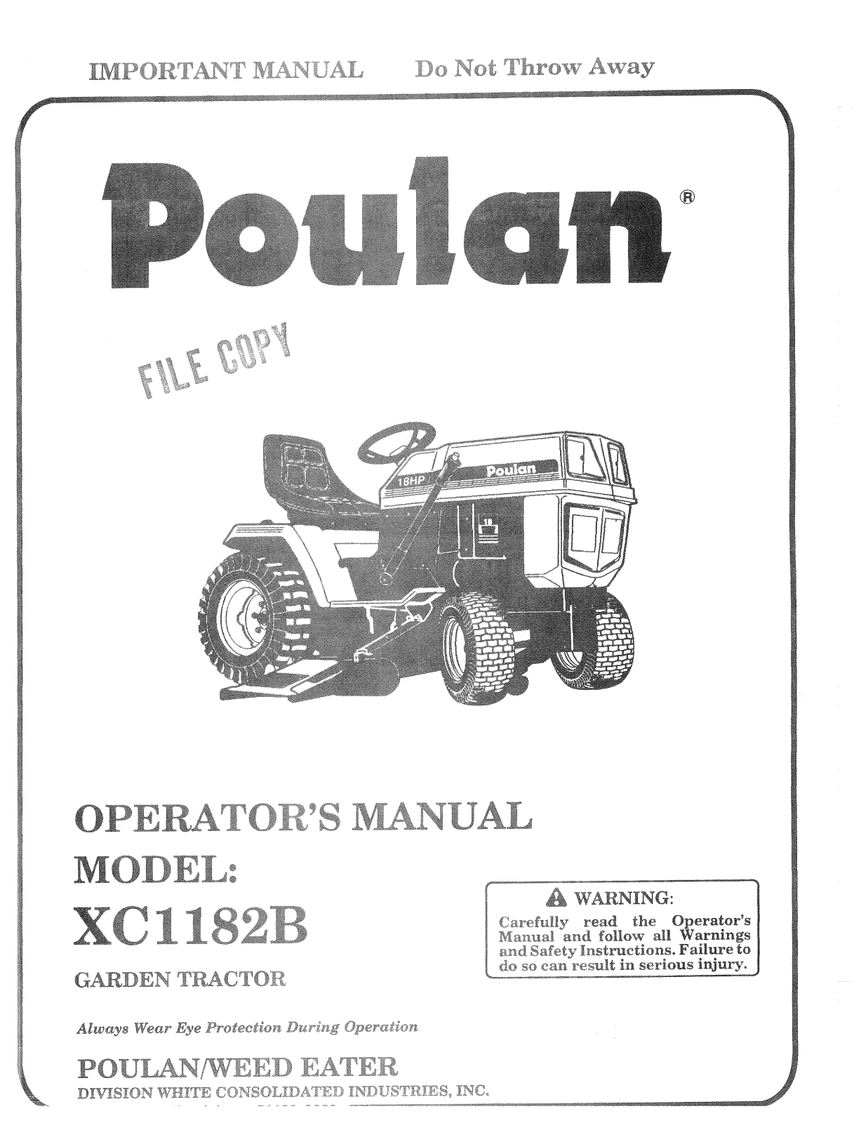 Poulan 954005131 User Manual