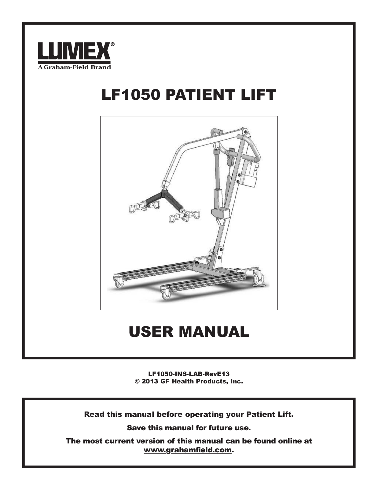 Graham Field LF1050 User Manual