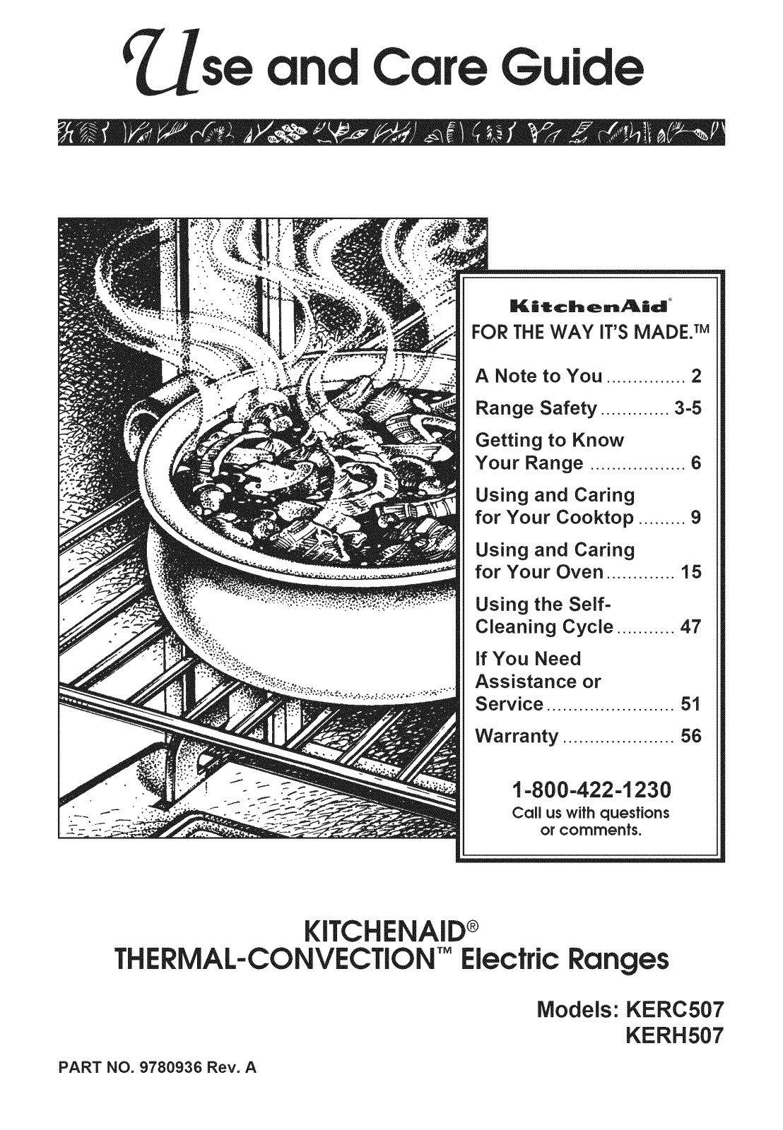 KitchenAid KERC507YAL3, KERH507YAL5, KERH507YAL4, KERH507YAL3, KERH507YAL2 Owner’s Manual