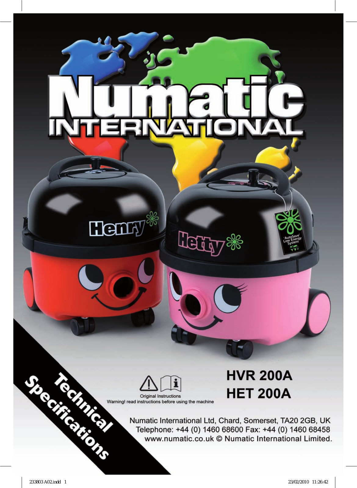 Numatic HPC-200 Henry Petcare User manual