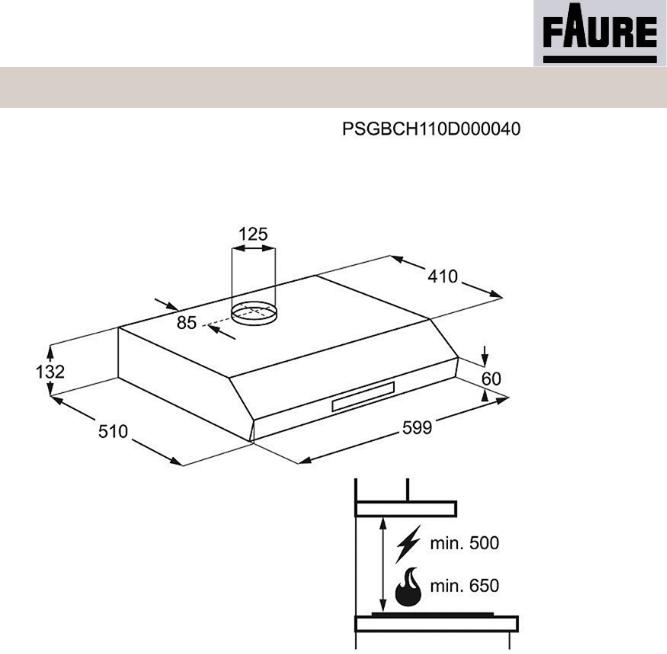 Faure FHT6131W1 product sheet