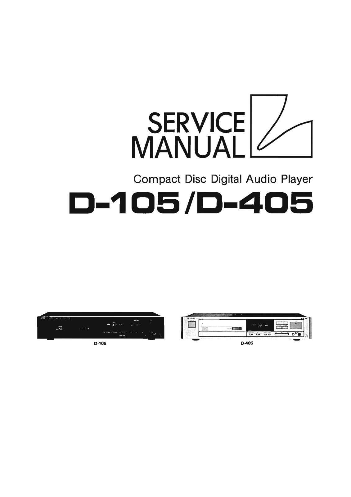 Luxman D-105 Service Manual