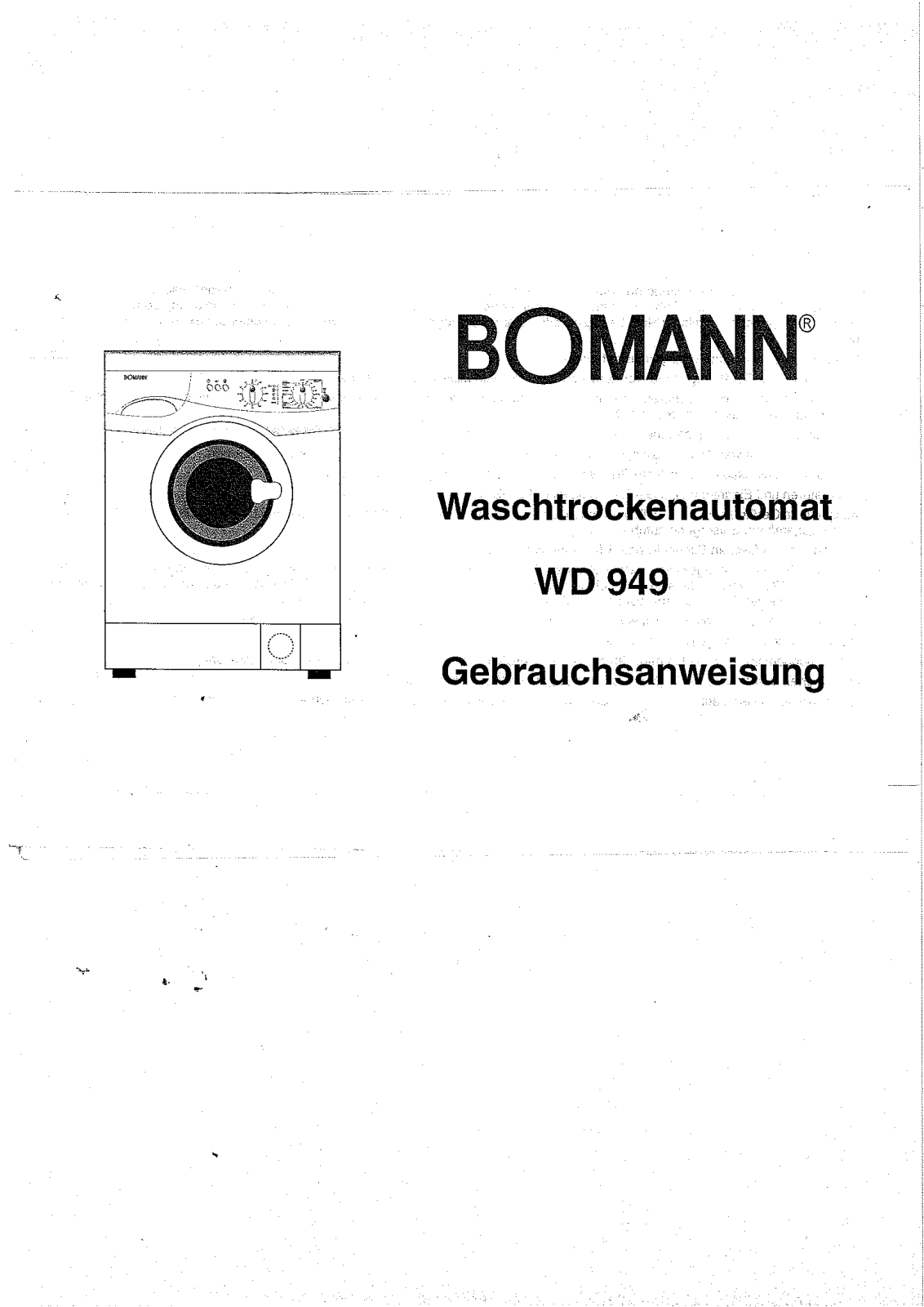 Bomann WD 949 User Manual