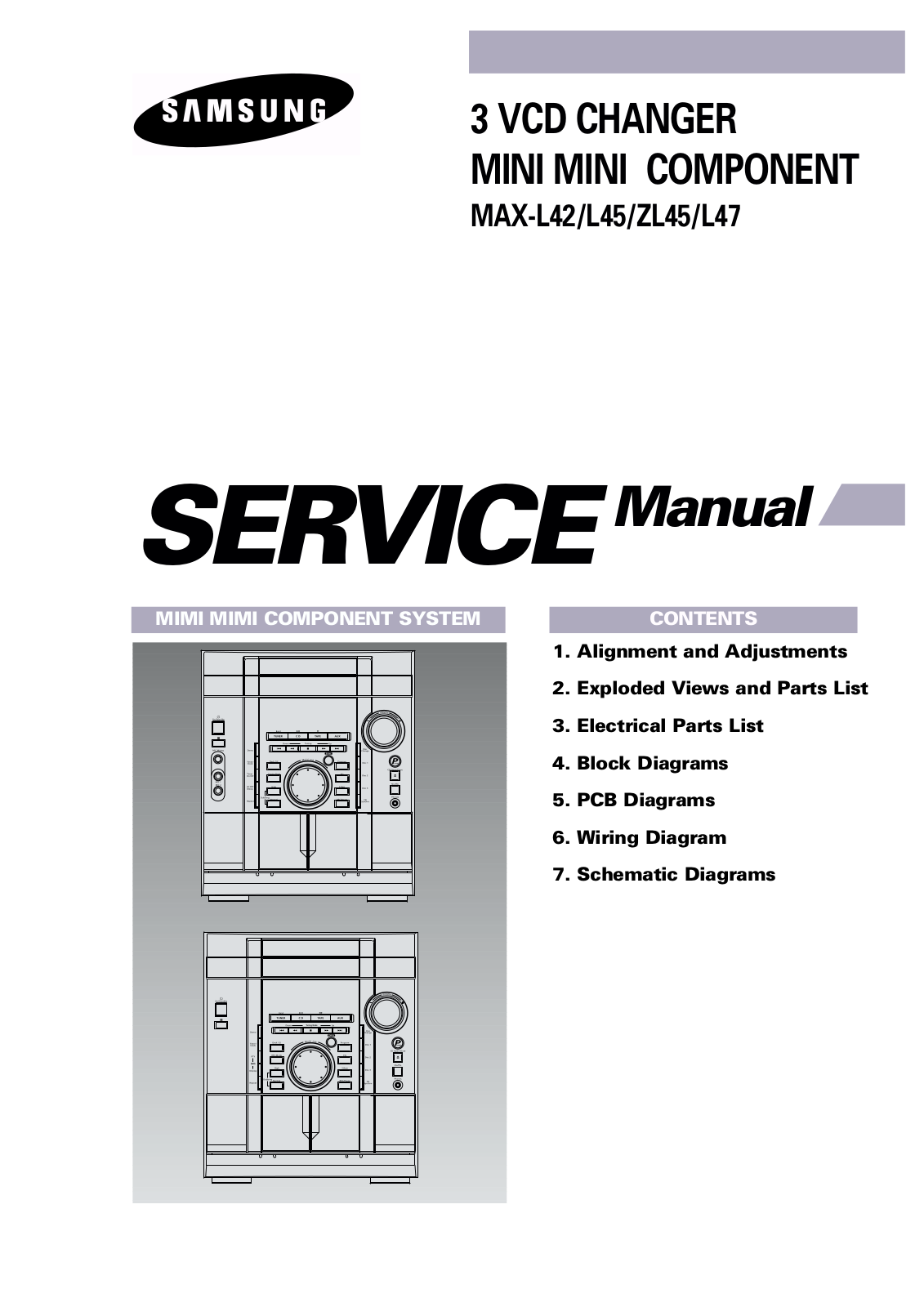 SAMSUNG MAX-ZL45, MAX-L45, MAX-L42 Service Manual