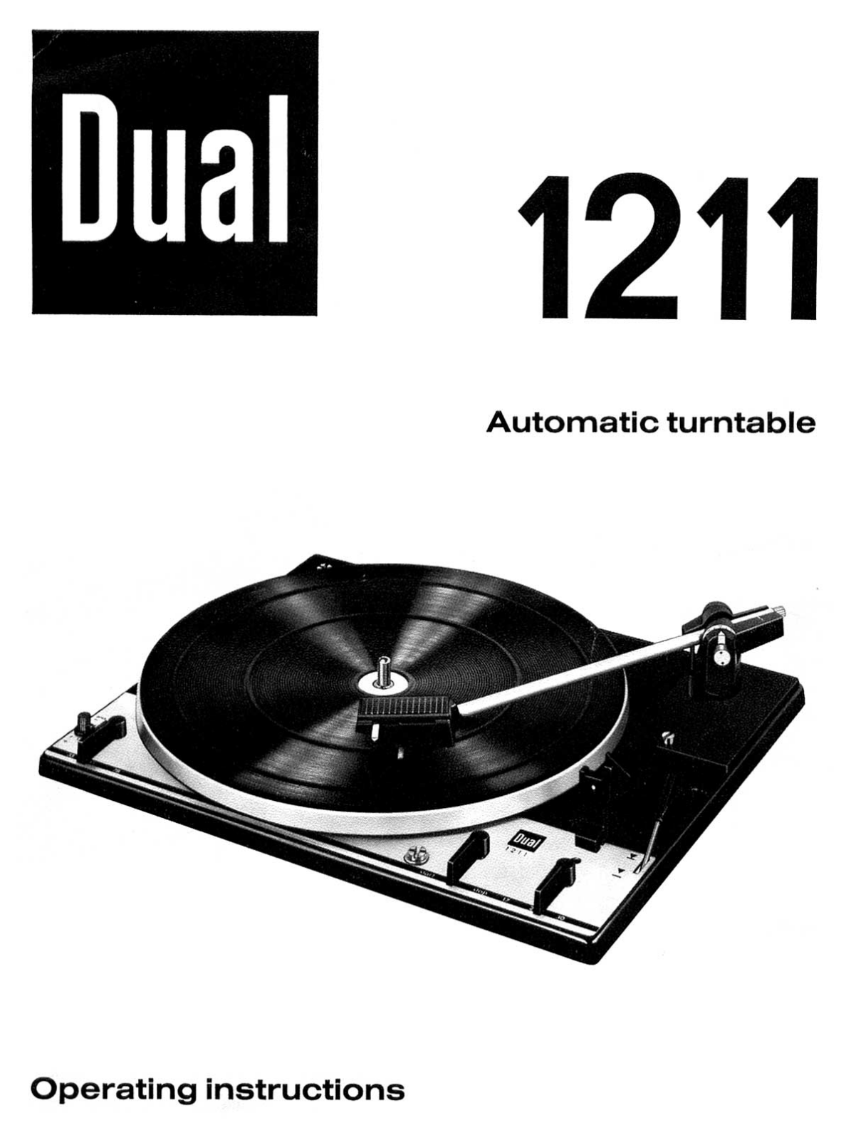 Dual 1211 Owners manual
