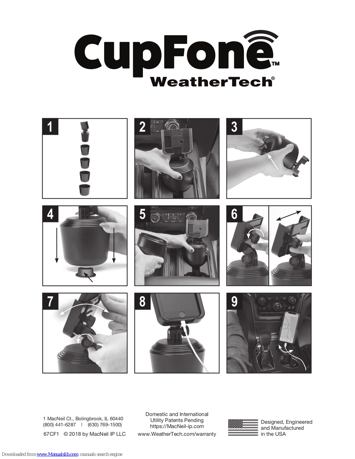 WeatherTech CupFone User Manual - ManualMachine.com