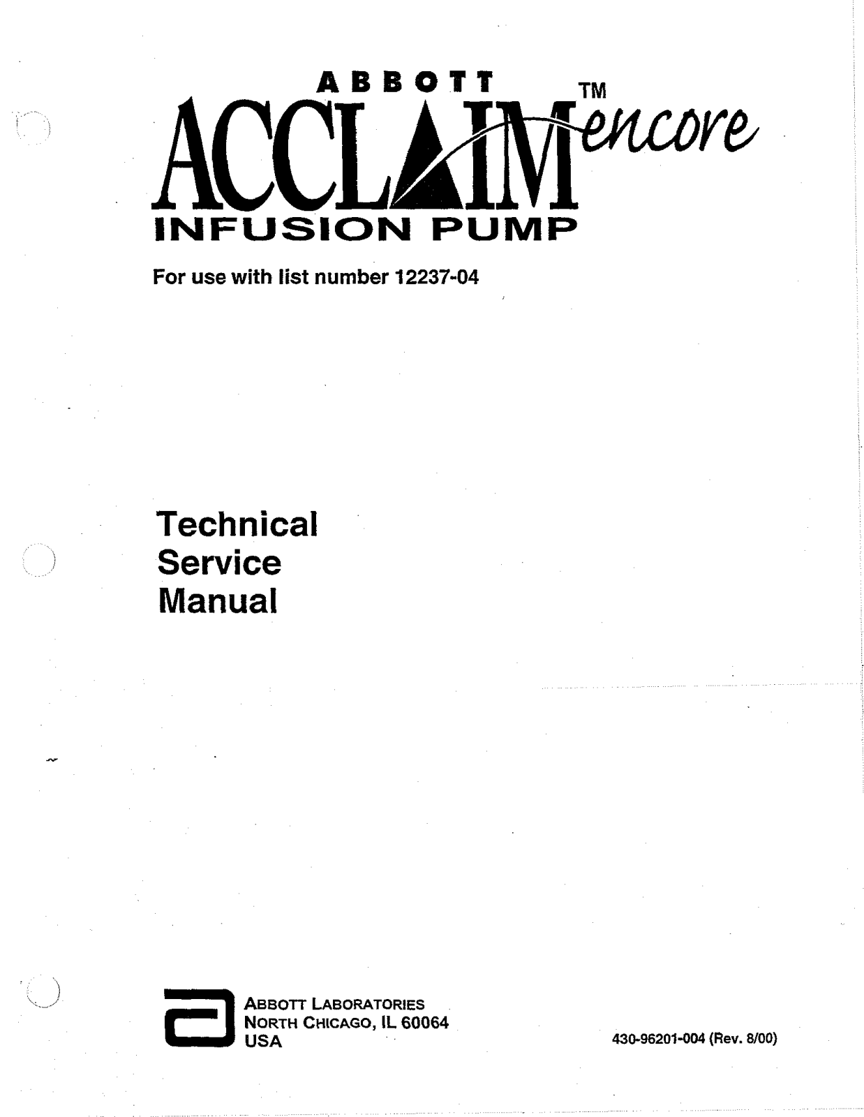 Acclaim Encore User manual - ManualMachine.com