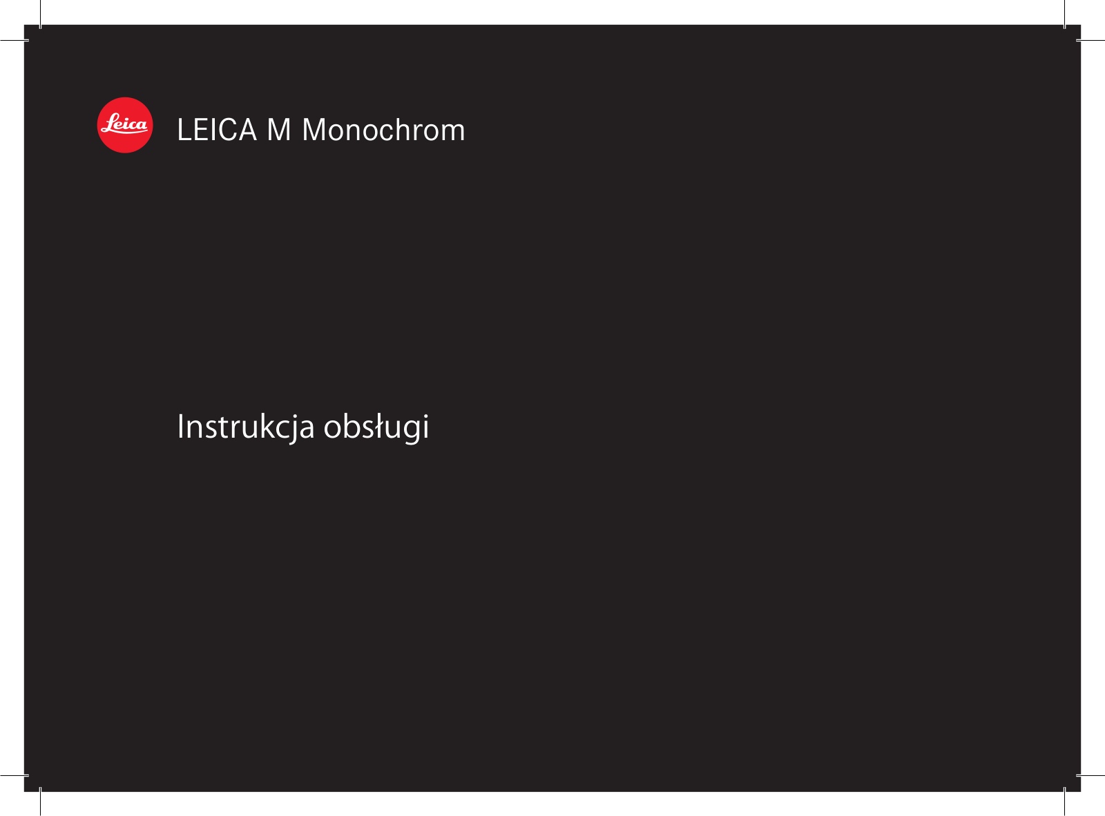 Leica Monochrom Instruction Manual