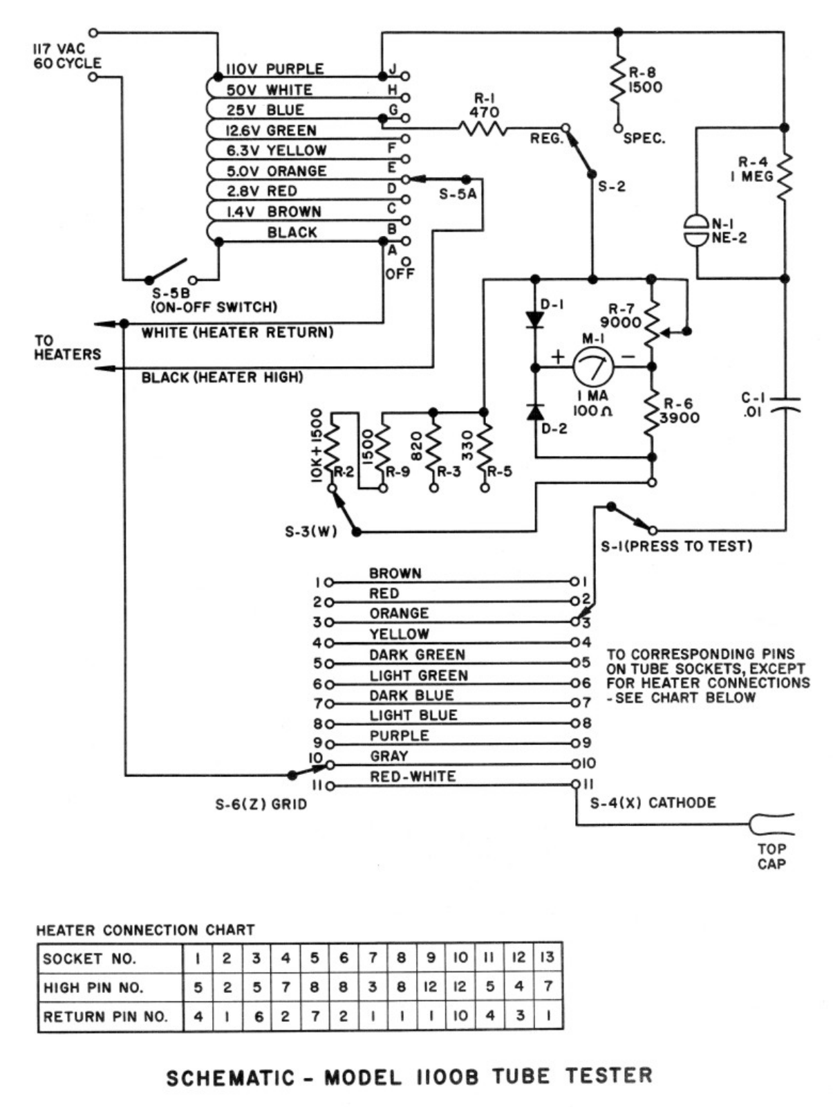 Mercury 1100b schematic