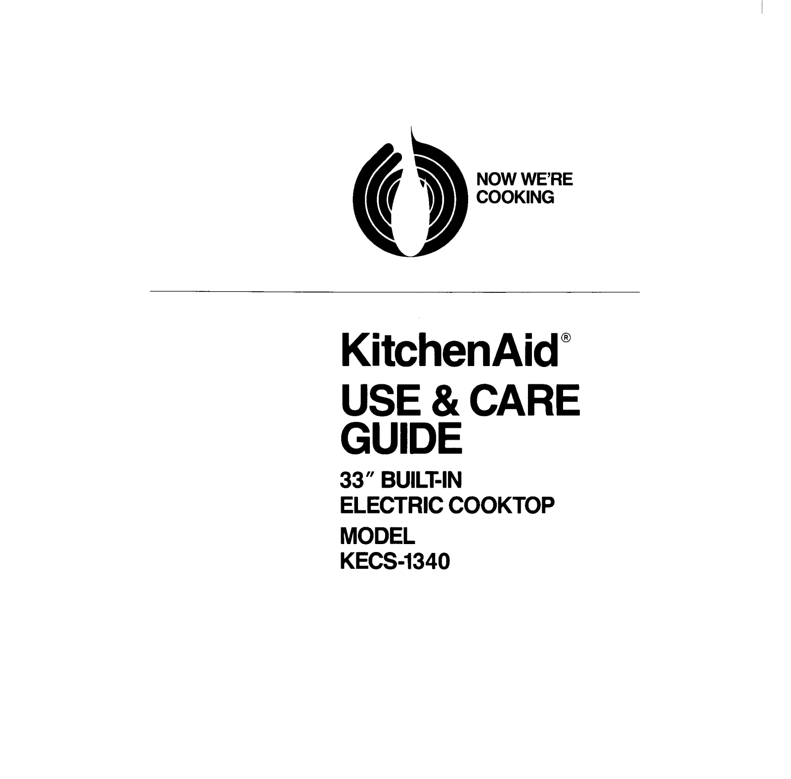 KitchenAid KECS-1340 User Manual